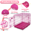 24-42 Collapsible Pink Dog Crate RED24-42