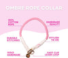 Pink and White Tie Dye Slip Collar - Glow Pups