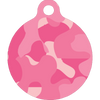 Pink Camo HD Dog ID Tag