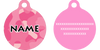Pink Camo HD Dog ID Tag