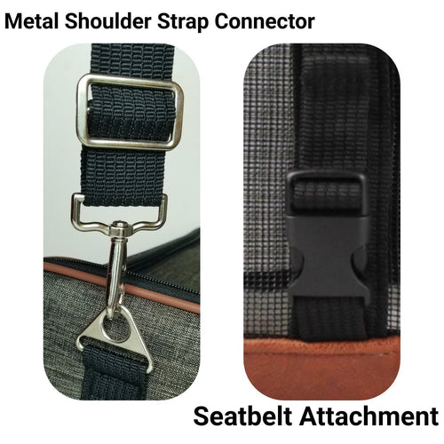 Mr. Peanut's Rhodium Series Mini Size Soft Sided Pet Carrier - Note Sizing in Description