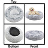 Mr. Peanut's 28 OrthoPlush® Pet Bed - Snowflake White Two Tone