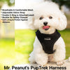 Mr. Peanut's PupTrek Harness and Leash Set,  Small Dog/Cat Soft Mesh Step In Harness Vest