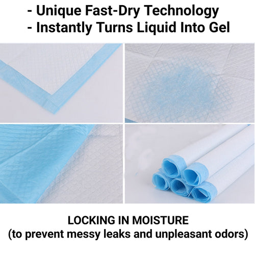 Mr. Peanut’s Premium Absorbent Gel Pee Pads 23X23, 6 Layers of Lightly Scented Protection