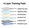 Mr. Peanut’s Premium Absorbent Gel Pee Pads 23X23, 6 Layers of Lightly Scented Protection