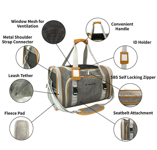 Mr. Peanut's Platinum Series Double Expandable Pet Carrier