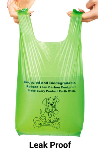 Mr. Peanut's XL Pooper Scooper Sized 13X11 BioDegradable BioPlastic Recycled Plant Based Waste Bags - 160 Count