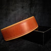 Plain Style collar brown 100% genuine leather