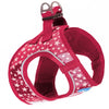 Plush Step In Glitter Glow Harness - Red