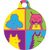 Pop Art Dogs HD Dog ID Tag