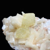 Rare Fluorescent Powellite Crystal with Heulandite & Stilbite | Free-Standing Terminated Twin Specimen from India DK94