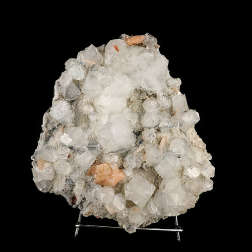 Powellite Fluorescent on Apophyllite  Natural Mineral Specimen # B 6332