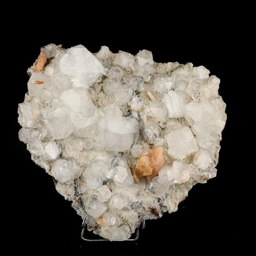 Powellite Fluorescent on Apophyllite  Natural Mineral Specimen # B 6332
