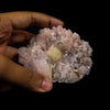 Powellite with Pink Scolecite Rare Find Natural Mineral Specimen # B 6914