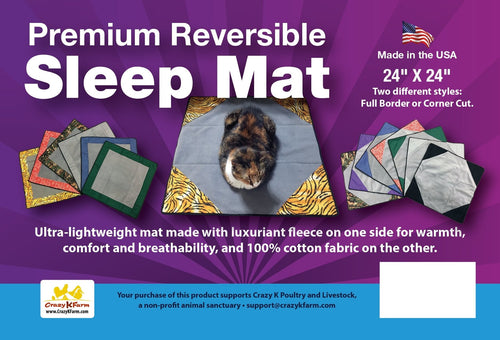 Premium Reversible Pet Sleep Mat 24 X 24 (Made in USA)