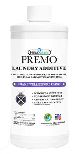Bed Bug & Mite Laundry Additive 32 oz | Non-Toxic Treatment | Premo Guard