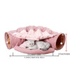 Collapsible Removable Cat Tunnel Tube With Cat Bed Set