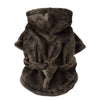 Luxury Soft Pet Dog Puppy Hooded Bathrobe
