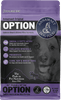 Annamaet Original Option Formula dog food pouch with salmon meal, brown rice, omega 3 fatty acids, chelated minerals, and prebiotics, designed for dogs with food sensitivities