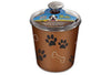 Loving Pets Bella Canister Copper Treat Holder
