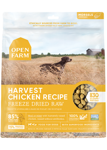 Open Farm Harvest Chicken Freeze Dried Raw Dog Food