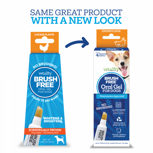 Vetality Brush Free Oral Gel for Dogs
