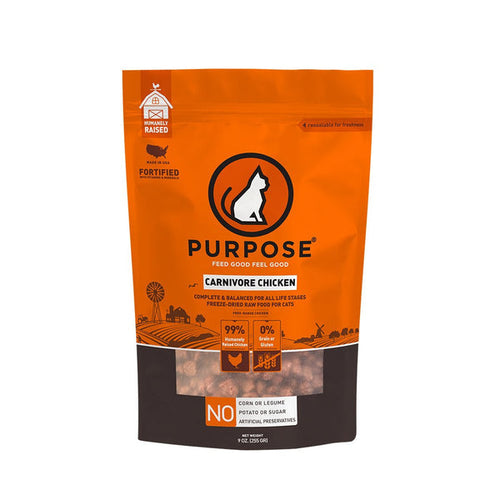 Purpose Carnivore Chicken Freeze-Dried Raw Cat Food