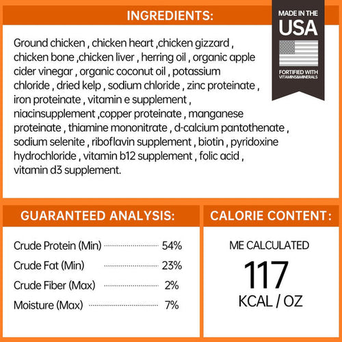 Purpose Carnivore Chicken Freeze-Dried Raw Cat Food
