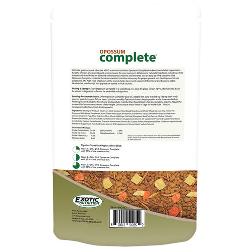 Exotic Nutrition Opossum Complete Opossum Food
