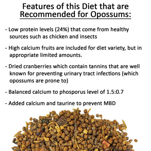 Exotic Nutrition Opossum Complete Opossum Food