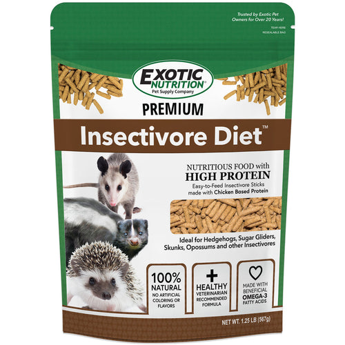 Exotic Nutrition Premium Insectivore Diet Sugar Glider & Hedgehog Food