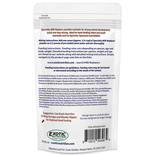 Exotic Nutrition Specialty Milk Replacer