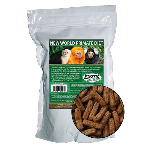 Exotic Nutrition New World Primate Diet Primate Food