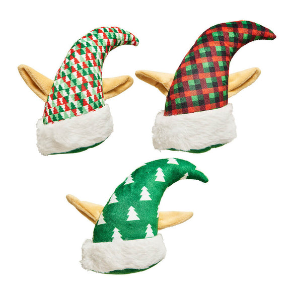 Ethical Pet Spot Holiday Elf Hats  Assorted Cat Toy