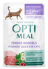 Optimeal® Tender Morsels With Beef & Rabbit In Savory Sauce For Adult Cats