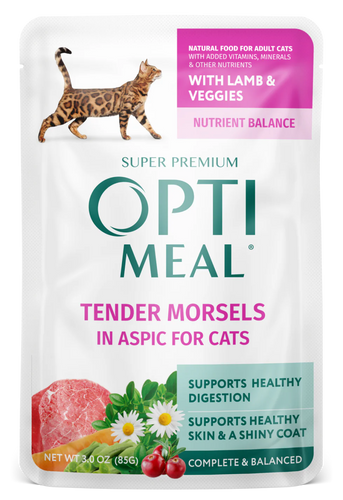 Optimeal® Tender Morsels With Lamb & Veggies In Aspic For Adult Cats