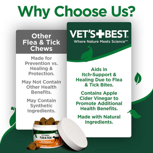 Vet's Best Flea & Tick Itch Support Soft Chews for Dogs