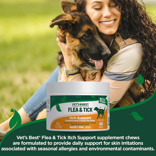 Vet's Best Flea & Tick Itch Support Soft Chews for Dogs