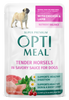 Optimeal Tender Morsels With Chicken & Lamb In Savory Sauce for Adult Dogs