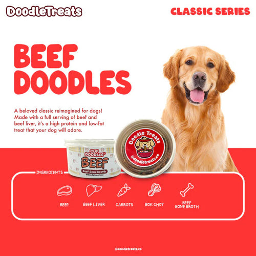 Doodle Treats Beef Doodles for Dogs & Cats