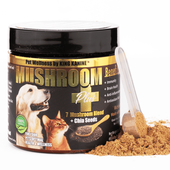 King Kanine Mushroom Plus+ Healthy Supplement for Dogs & Cats
