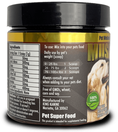 King Kanine Mushroom Plus+ Healthy Supplement for Dogs & Cats