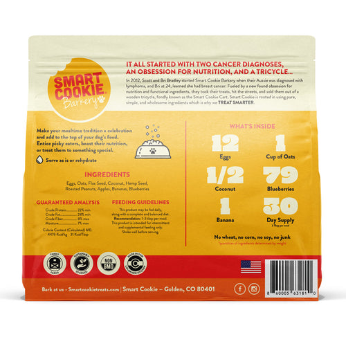 Smart Cookie Barkery Breakfast Dog Food Topper