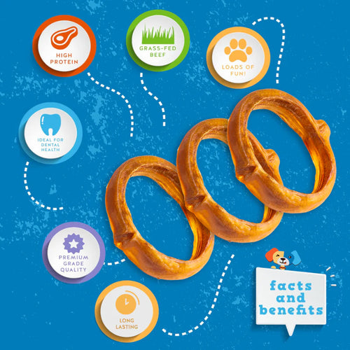 Jack&Pup Bully Rings Dog Treat