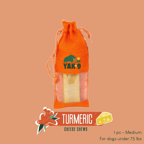 Yak9 Turmeric Cheese Chews for Dogs