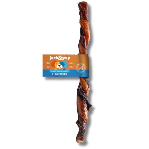 Jack&Pup 6-Inch Bully Stick Twist