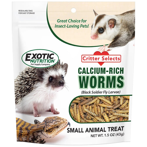 Exotic Nutrition Dried Black Soldier Fly Larvae Small Pet Treat