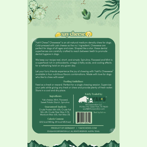 Yak 9 Cheweese Chuurros Dog Treats