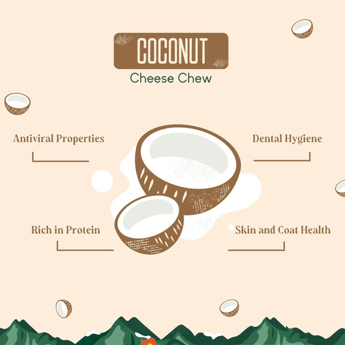 Yak 9 Coconut Cheese Chews for Dogs