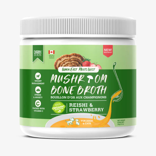 Charmy Pet Reishi & Strawberry Mushroom Bone Broth for Dogs & Cats